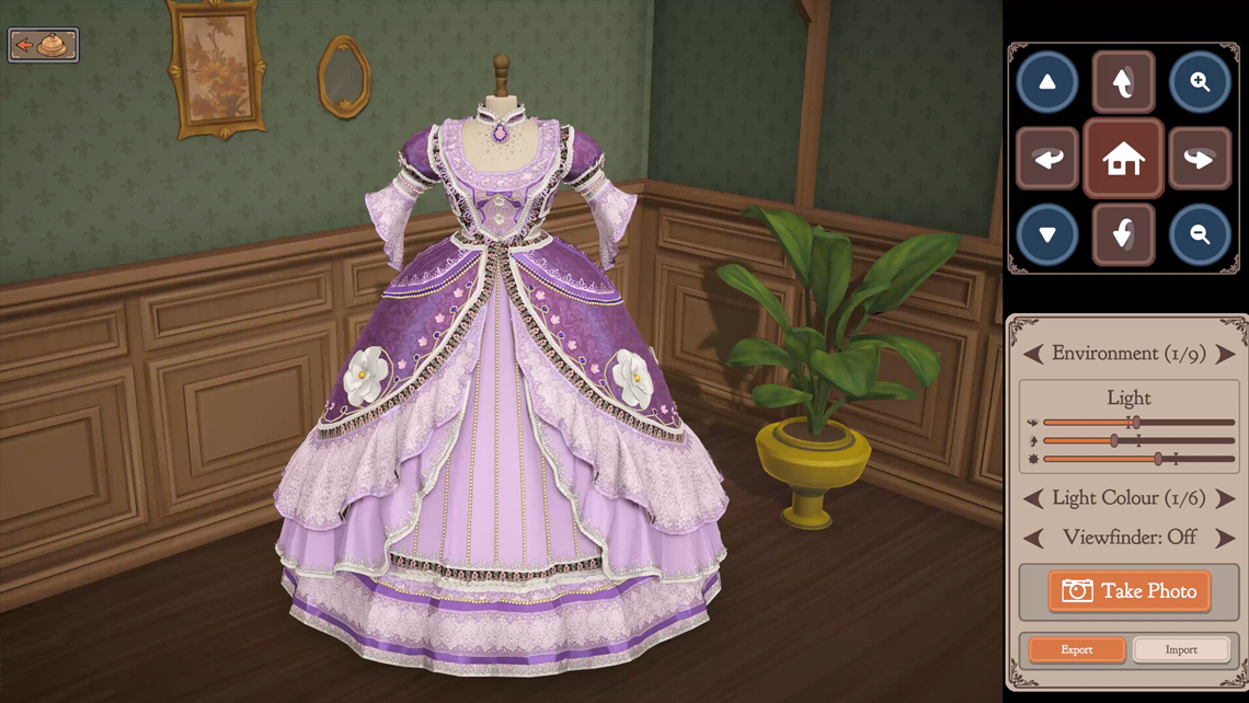 Screenshot aus dem Cozy Game Dressmaker
