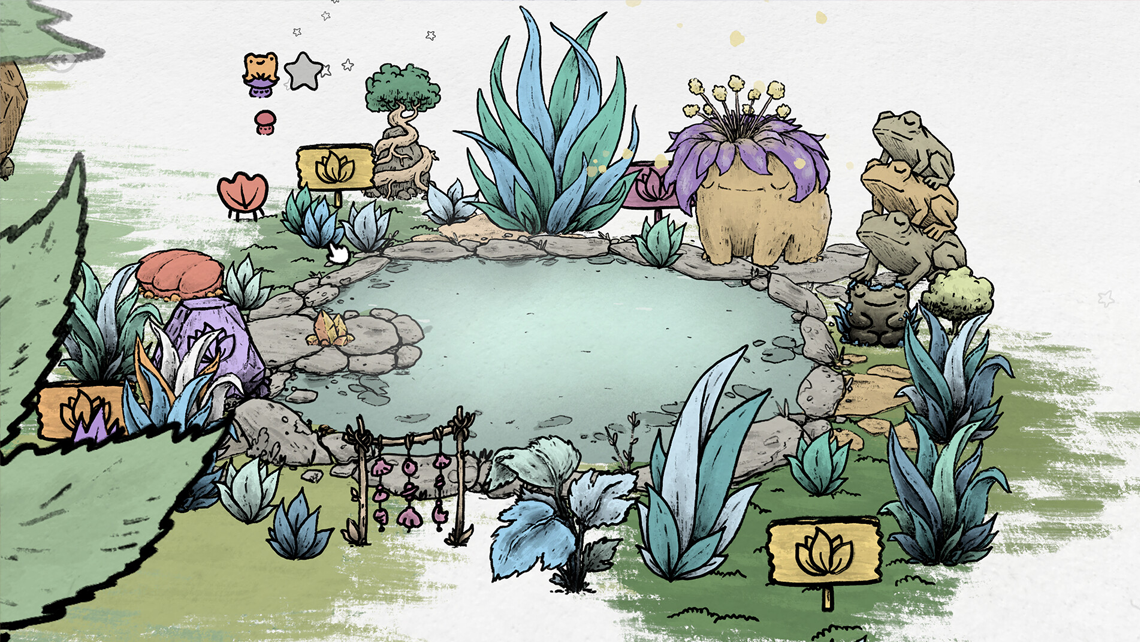 Screenshot aus dem Cozy Game Garden Ink