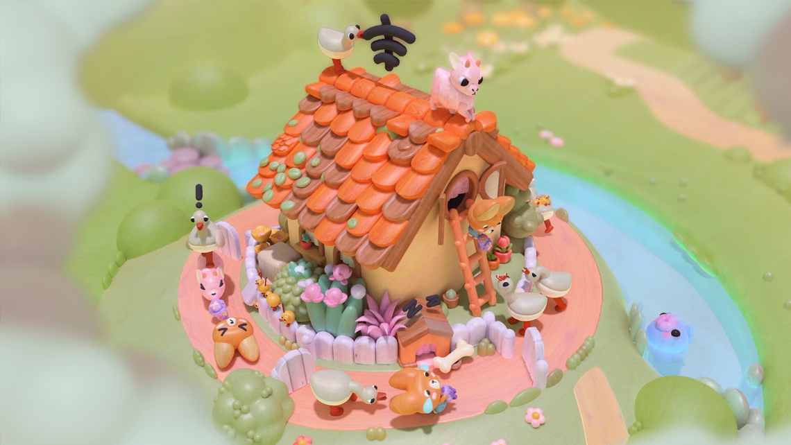 Screenshot aus dem Cozy Game Woodo